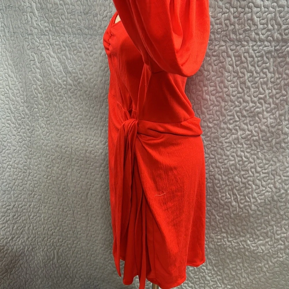 Tangerine, long sleeve dress